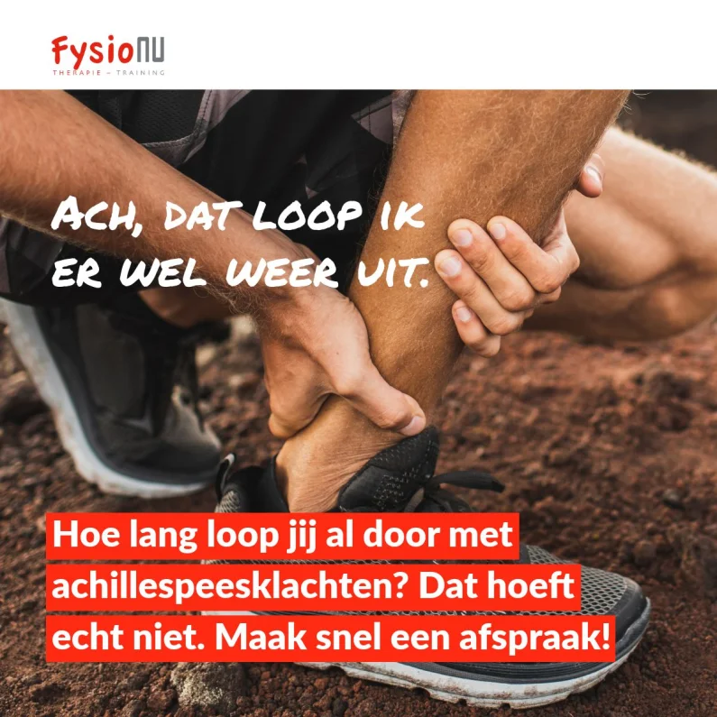 Last van een achillespees blessure?
