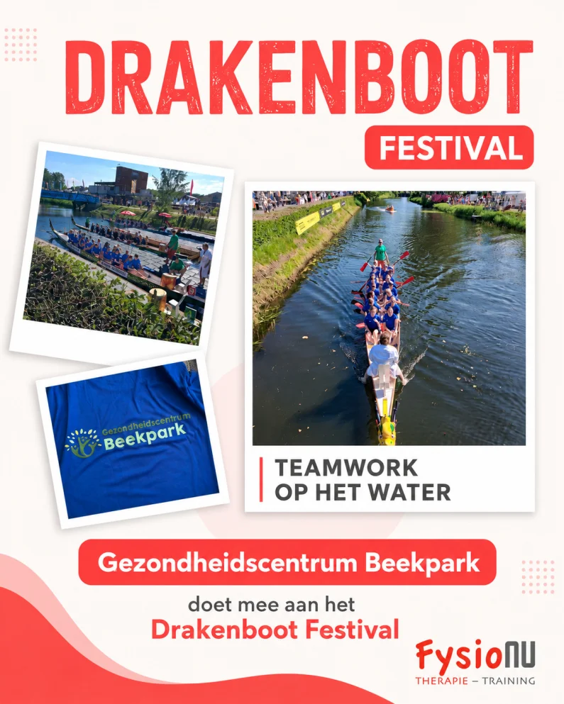 Drakenboot festival met gezondheidscentrum Beekpark
