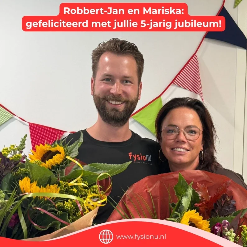 Robbert-Jan en Mariska 5 jaar in dienst!